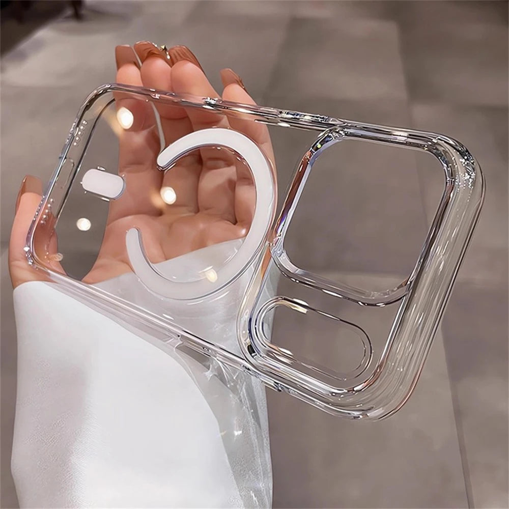 Armor Camera Button MagSafe Crystal Clear Case – iPhone 17 / 17 Air / 17 Pro / 17 Pro Max