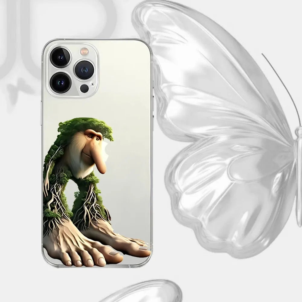 Funny Brainrot Phone Case – Shockproof Silicone Cover for iPhone 17 / 16 / 15 Pro Max