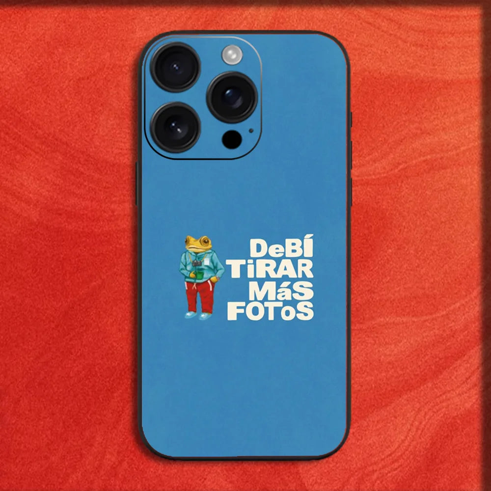 DTMF “Debí Tirar Más Fotos” Bad Bunny Phone Case – Soft Cover for iPhone 16 / 15 / 14 Pro Max / Mini / Plus