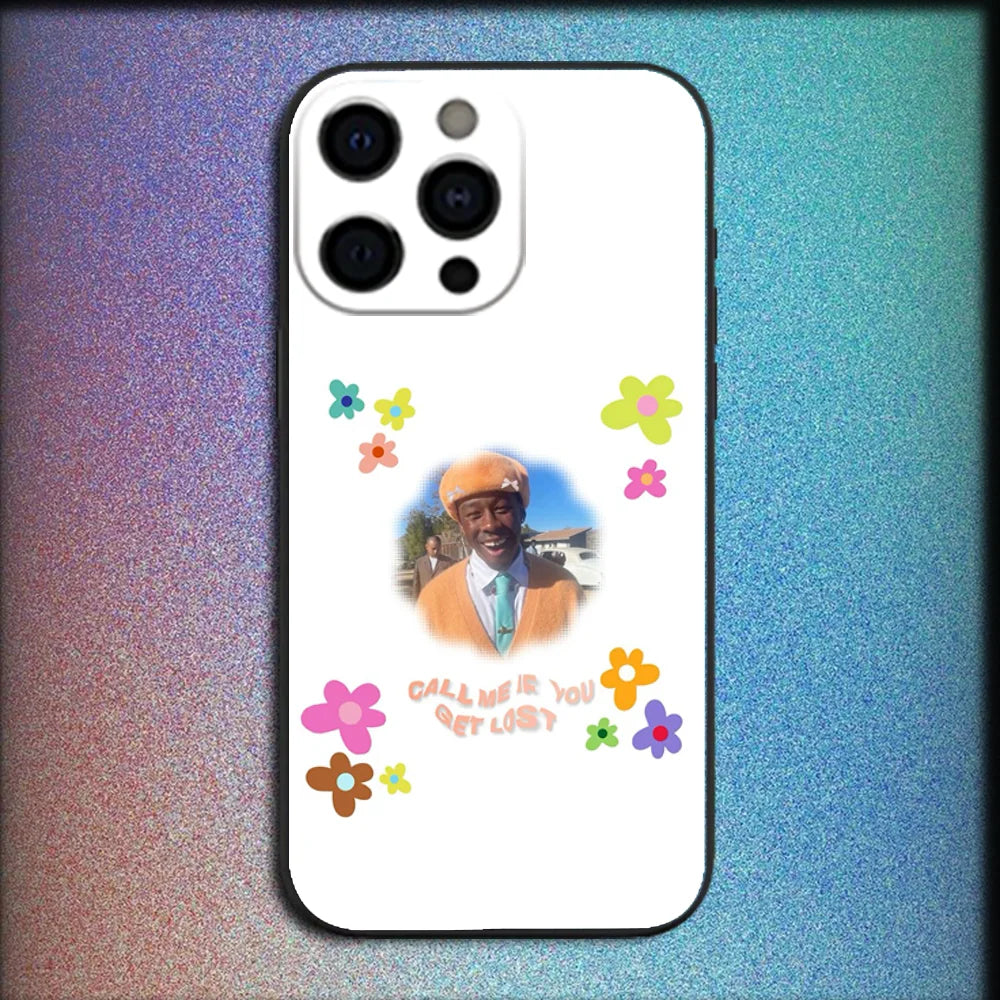 T-Tyler's The Creator Phone Case for iPhone 16/15/14/13/16E β Shockproof Silicone Protective Cover Funda