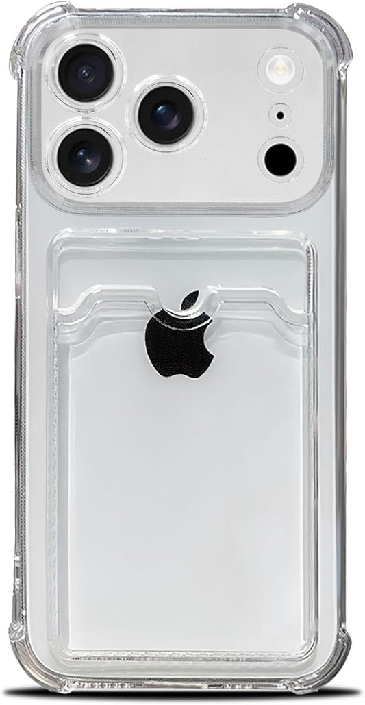 Transparent Card Holder Wallet Case – iPhone 17/16/15/14/13 - Pro and Pro Max