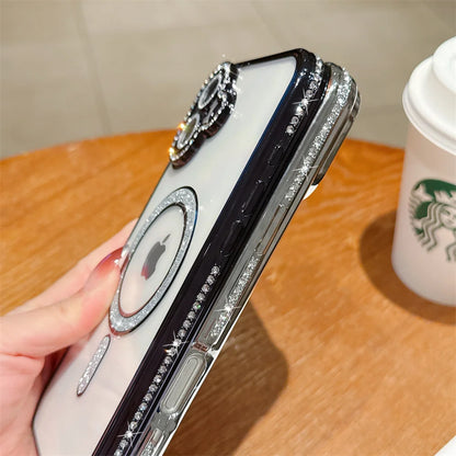 Glitter Rhinestone MagSafe Case – iPhone 17 Pro Max / 17 Air / 16 / 15 / 14