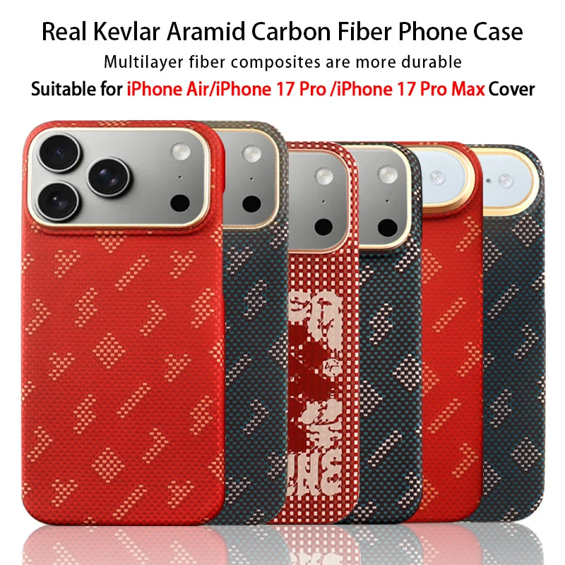 Magnetic MagSafe Aramid Fiber Case – iPhone 17 Pro Max / 17 Pro / 17 Air / 17