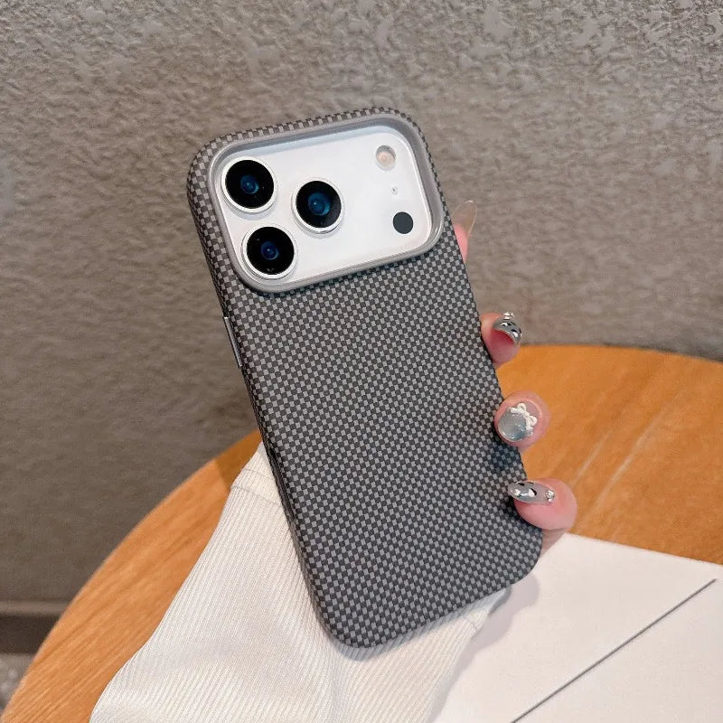 Luxury Carbon Fiber Case – iPhone 17/17 Pro/17 Pro Max/17 Air,  MagSafe Support