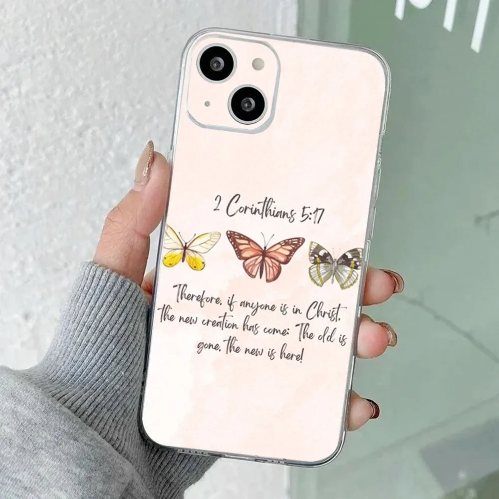 Christian Faith Jesus Phone Case – Shockproof Soft Cover for iPhone 16 / 15 / 14 Pro Max / Mini / SE4 / Plus / 16E