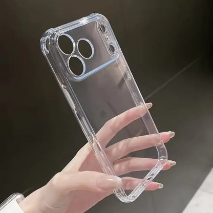 Transparent Shockproof Case with Corner and Full Lens Protection – iPhone 17/17 Air/17 Pro/17 Pro Max