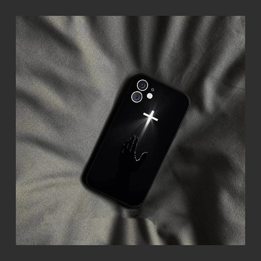 Son of God Jesus Cross Holy Light Phone Case – Shockproof Cover for iPhone 17 / 16 / 15 / 14 Pro Max