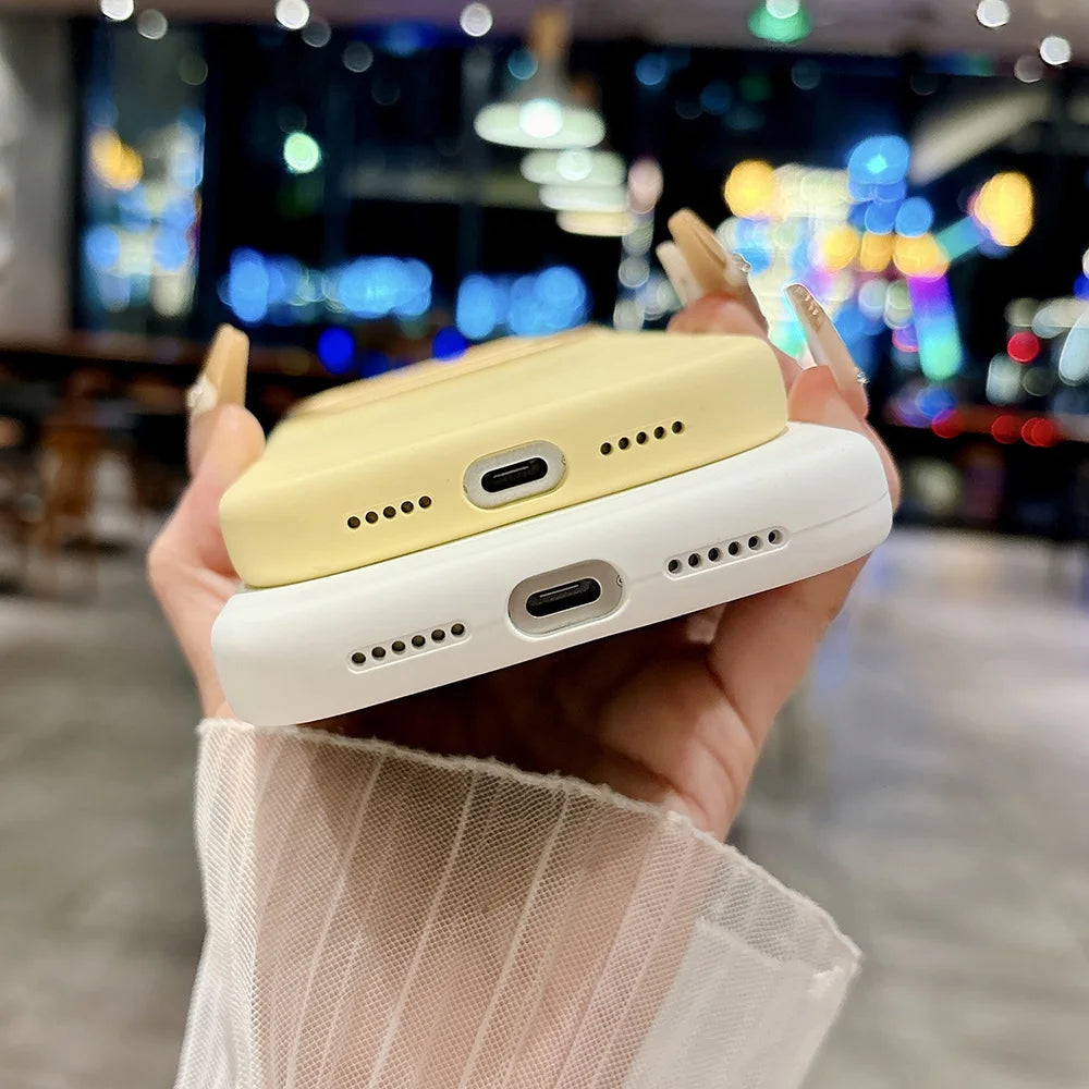 MagSafe Liquid Silicone Case – Rippling Water Design with Microfiber Lining for iPhone 17 Pro Max / 17 Air / 16 Pro Max