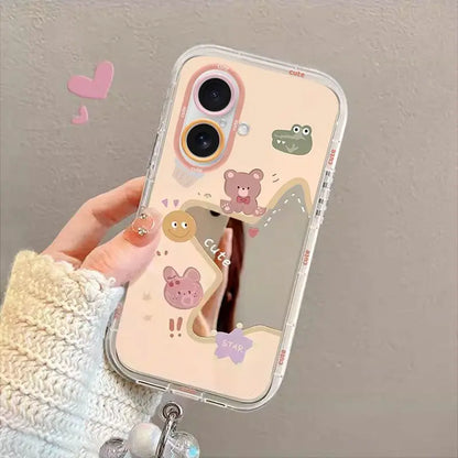 Star Mirror Film Bracelet Phone Case – Soft Back Shell for iPhone 17 Pro Max / 17 / 17 Air