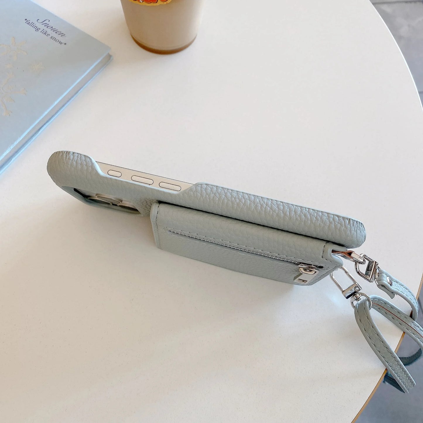 Crossbody Lanyard Phone Case with Zipper Mirror Wallet & Card Holder – Compatible with iPhone 17 / 16 / 15 / 14 / 13 Pro Max / Plus