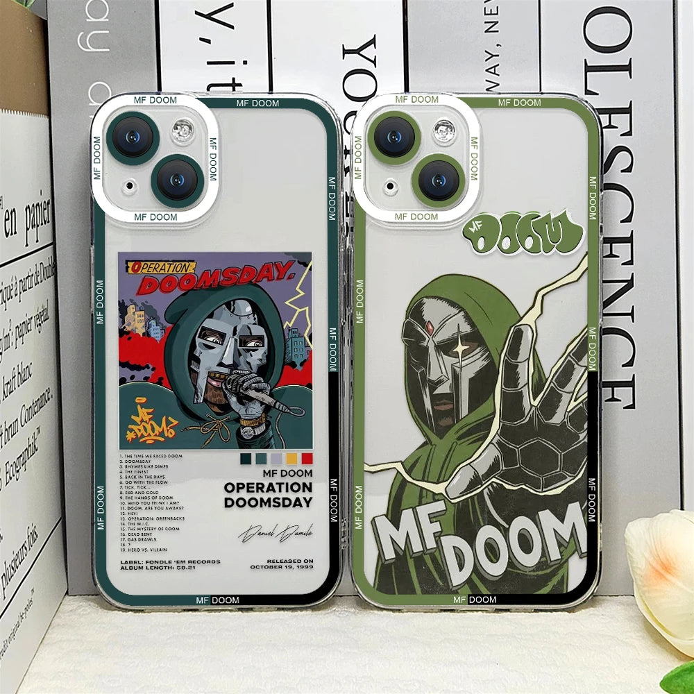 MF DOOM Hot Singer Phone Case – Shockproof Cover for iPhone 16 / 15 / 14 Pro Max / Mini / Plus / 16E