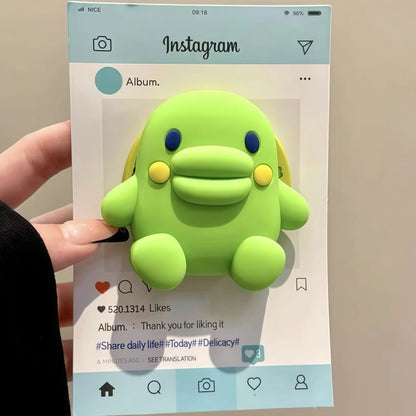 Funny 3D Cartoon MagSafe Stand Case – iPhone 13 / 14 / 15 / 16 Pro / 17 Pro Max