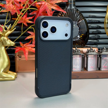 Luxury Carbon Fiber Magnetic Phone Case – For iPhone 17 Air / 16 Pro Max / 15 – Shock-Resistant & MagSafe Compatible