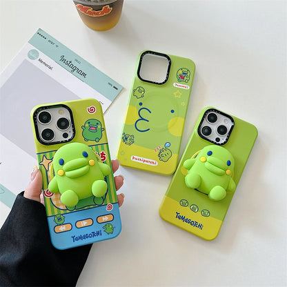 Funny 3D Cartoon MagSafe Stand Case – iPhone 13 / 14 / 15 / 16 Pro / 17 Pro Max