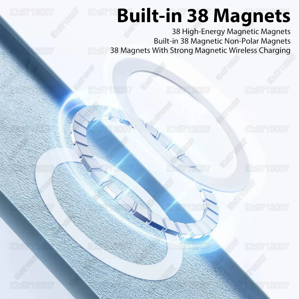 Magnetic Liquid Silicone Shockproof Case for iPhone 16/15 – MagSafe Wireless Charging Cover