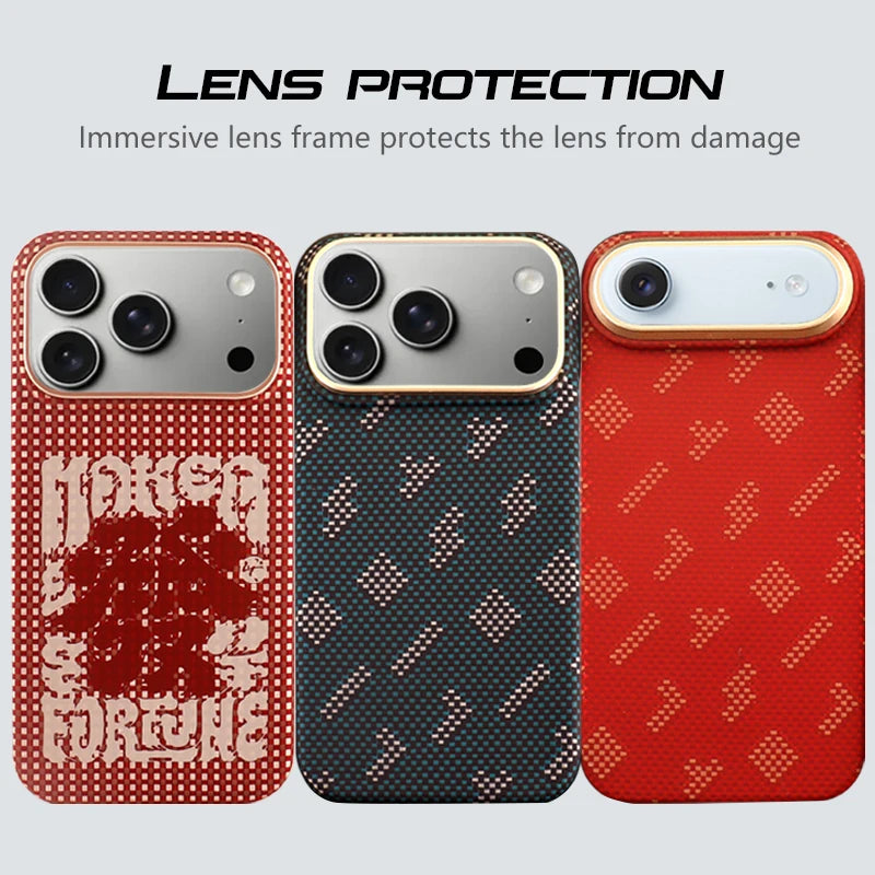 Magnetic MagSafe Aramid Fiber Case – iPhone 17 Pro Max / 17 Pro / 17 Air / 17