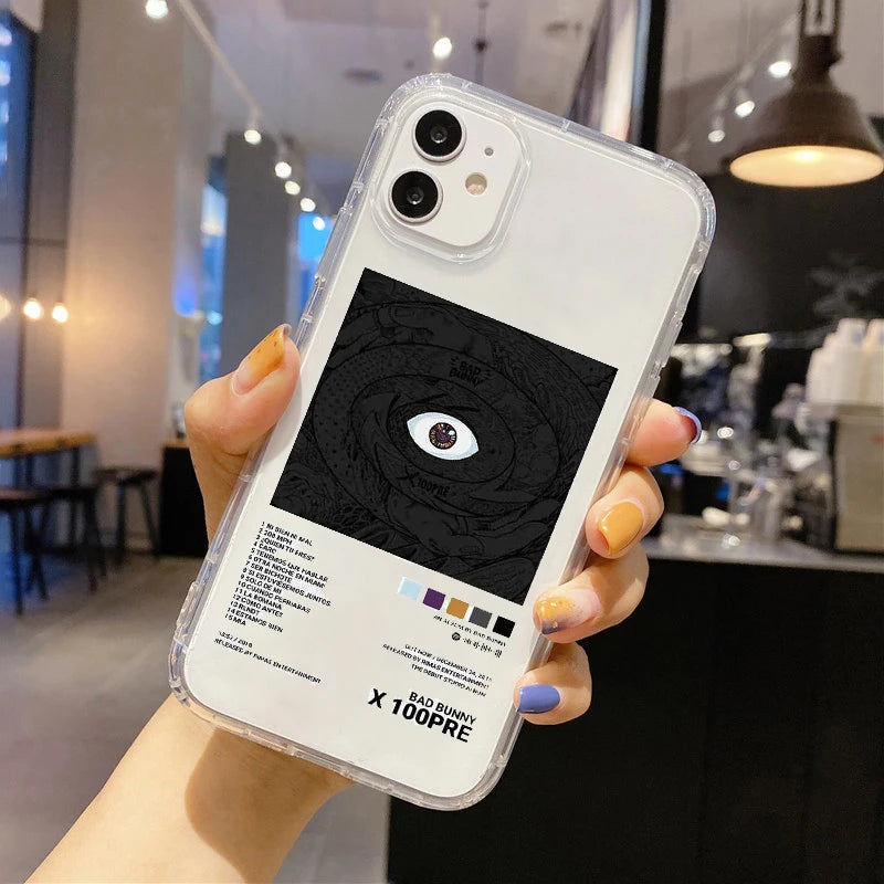 Yo Perreo Sola Bad Bunny & Maluma Soft Transparent Phone Case – For iPhone 16 / 15 / 14 Pro Max / SE