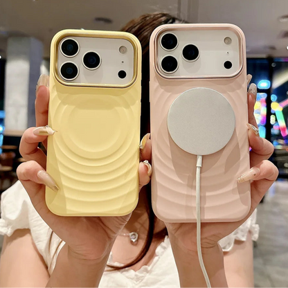 MagSafe Liquid Silicone Case – Rippling Water Design with Microfiber Lining for iPhone 17 Pro Max / 17 Air / 16 Pro Max