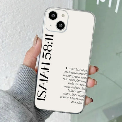 Christian Faith Jesus Phone Case – Shockproof Soft Cover for iPhone 16 / 15 / 14 Pro Max / Mini / SE4 / Plus / 16E