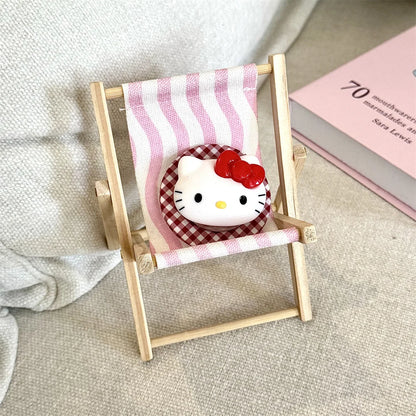 New Cute Red Hello Kitty Stand Protective Case – For iPhone 17 / 16 / 15 / 14 Pro Max