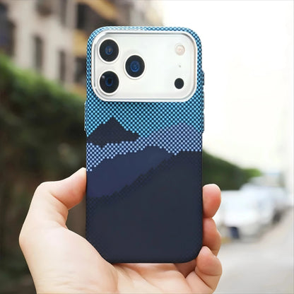 High-Quality Carbon Fiber MagSafe Case for iPhone 17 Pro Max / 17 Air / 16 / 15 – Aluminum Alloy Lens Protector