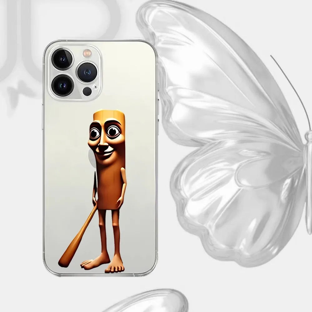 Funny Brainrot Phone Case – Shockproof Silicone Cover for iPhone 17 / 16 / 15 Pro Max