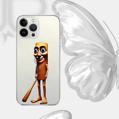 Funny Brainrot Phone Case – Shockproof Silicone Cover for iPhone 17 / 16 / 15 Pro Max