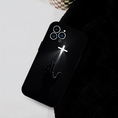Son of God Jesus Cross Holy Light Phone Case – Shockproof Cover for iPhone 17 / 16 / 15 / 14 Pro Max