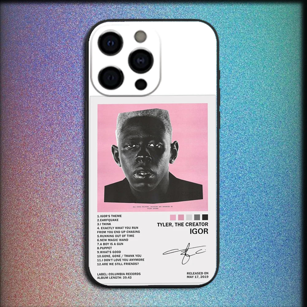 T-Tyler's The Creator Phone Case for iPhone 16/15/14/13/16E – Shockproof Silicone Protective Cover Funda