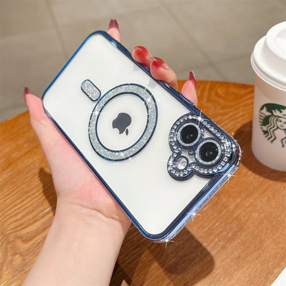 Glitter Rhinestone MagSafe Case – iPhone 17 Pro Max / 17 Air / 16 / 15 / 14