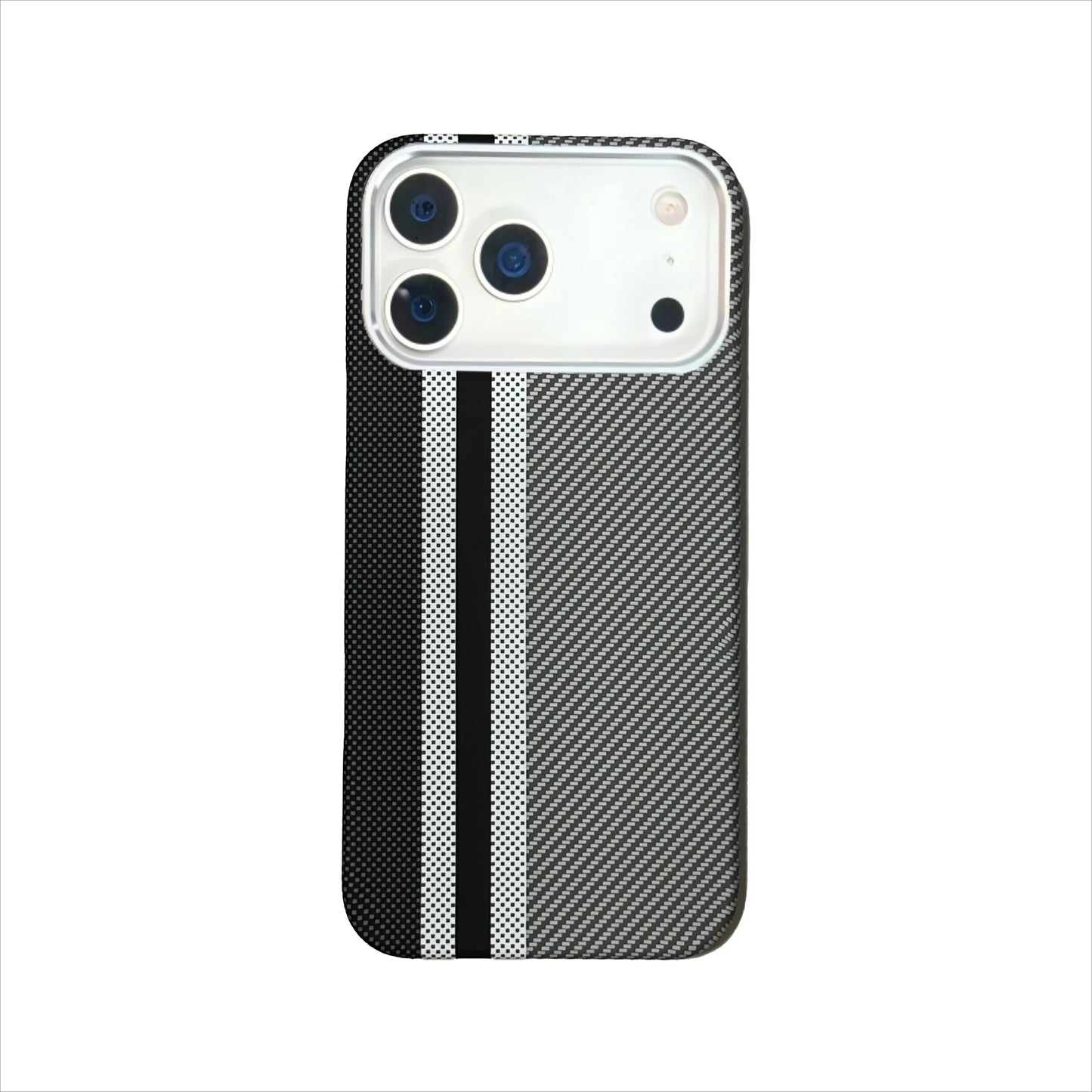 High-Quality Carbon Fiber MagSafe Case for iPhone 17 Pro Max / 17 Air / 16 / 15 – Aluminum Alloy Lens Protector