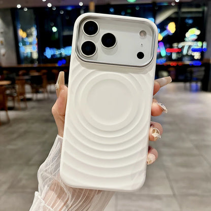 MagSafe Liquid Silicone Case – Rippling Water Design with Microfiber Lining for iPhone 17 Pro Max / 17 Air / 16 Pro Max