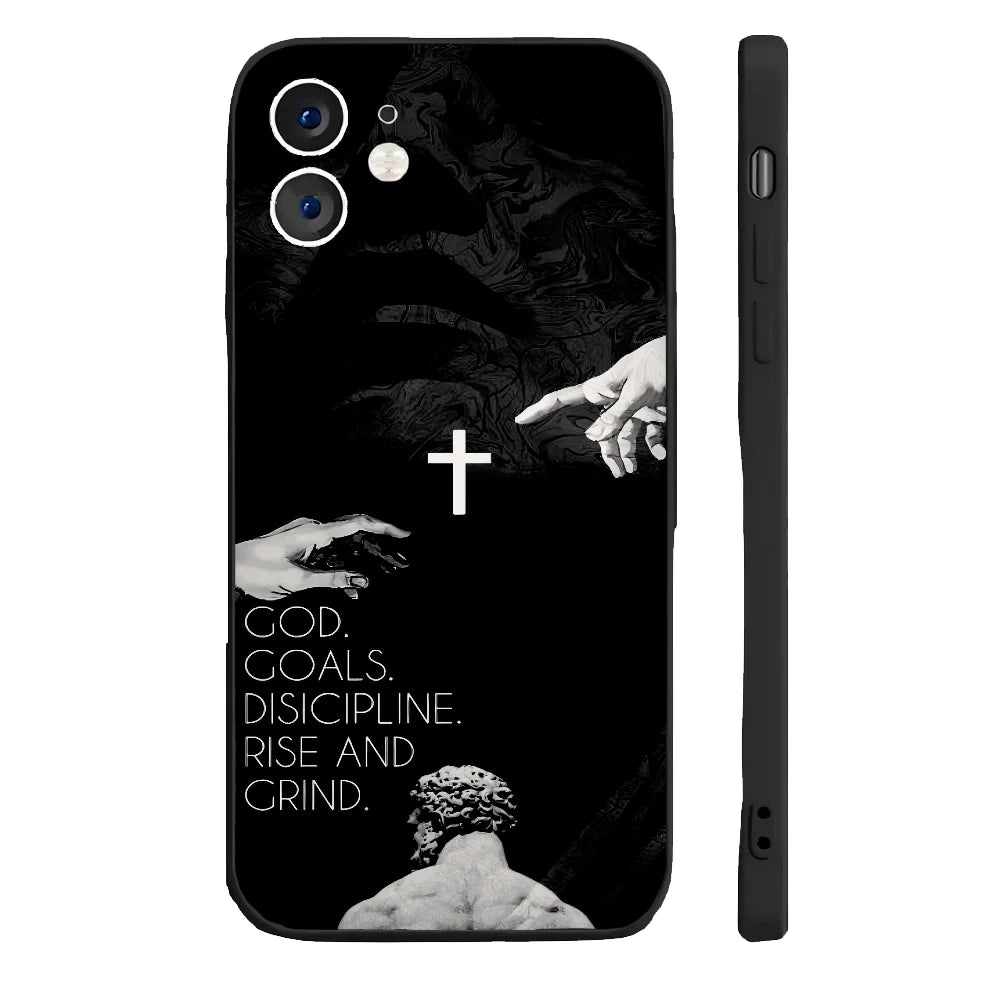 Son of God Jesus Cross Holy Light Phone Case – Shockproof Cover for iPhone 17 / 16 / 15 / 14 Pro Max