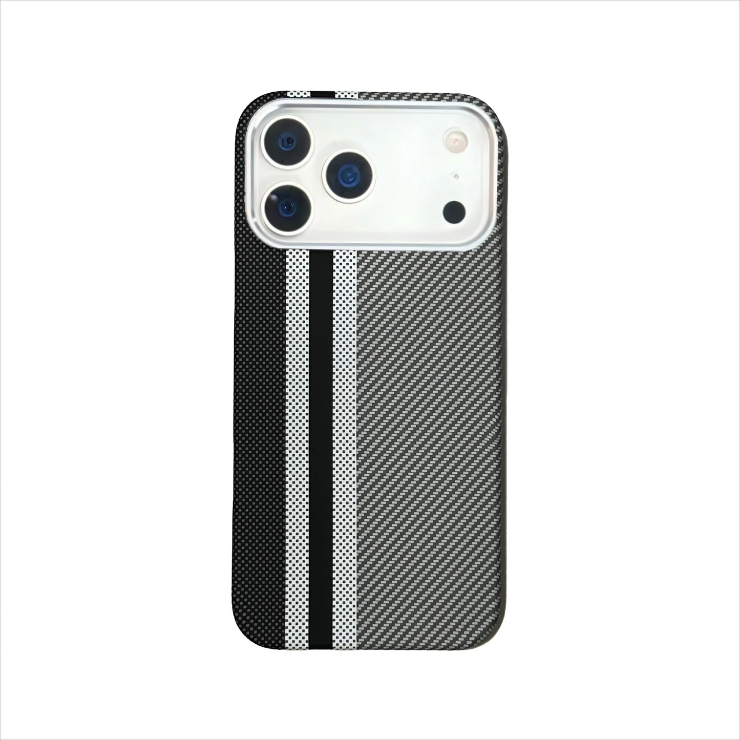 High-Quality Carbon Fiber MagSafe Case for iPhone 17 Pro Max / 17 Air / 16 / 15 – Aluminum Alloy Lens Protector
