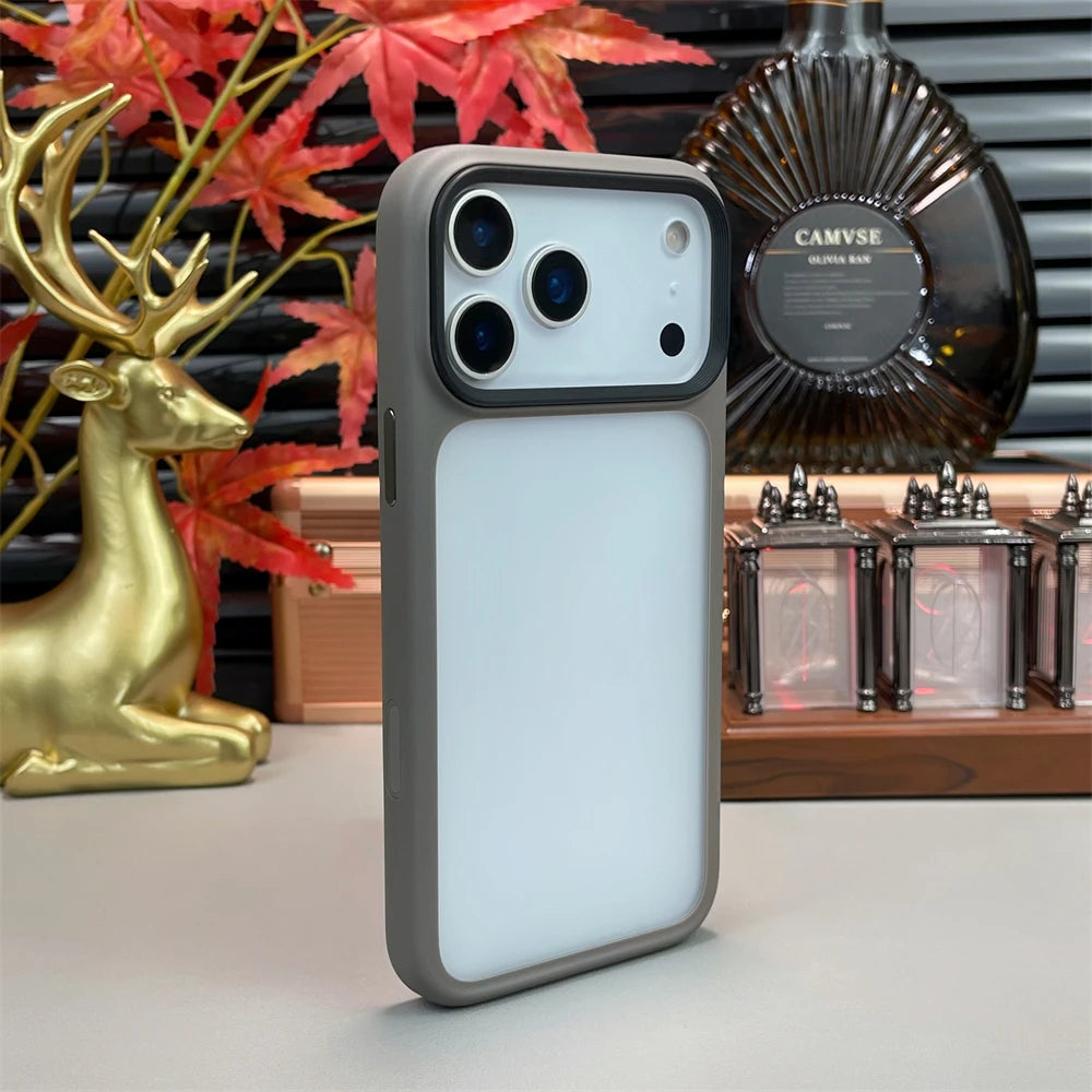 Luxury Transparent Matte TPU Case – Shockproof Clear Bumper for iPhone 17, 17 Air, 17 Pro & Pro Max