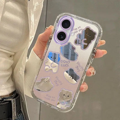 Star Mirror Film Bracelet Phone Case – Soft Back Shell for iPhone 17 Pro Max / 17 / 17 Air