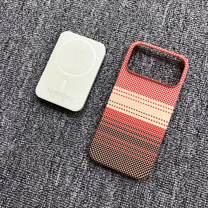 Carbon Fibre Frameless Case – Slim Drop-Proof Wireless Charging Cover for iPhone 17 Air / 16E / 15 Plus / Pro Max