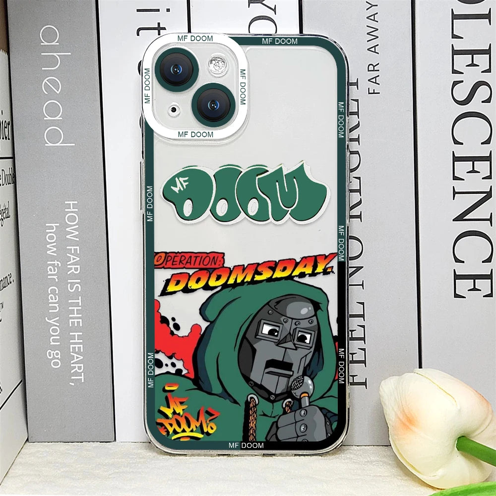 MF DOOM Hot Singer Phone Case – Shockproof Cover for iPhone 16 / 15 / 14 Pro Max / Mini / Plus / 16E