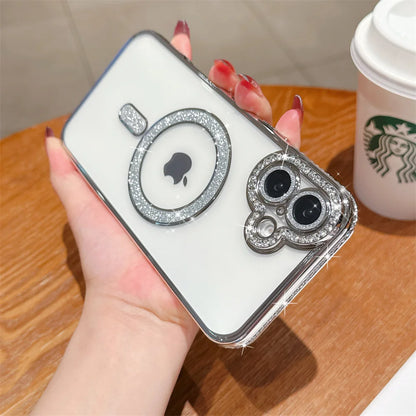 Glitter Rhinestone MagSafe Case – iPhone 17 Pro Max / 17 Air / 16 / 15 / 14