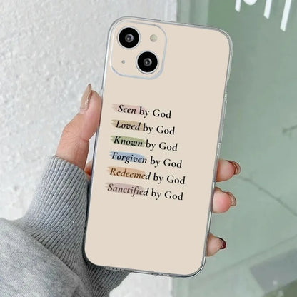 Christian Faith Jesus Phone Case – Shockproof Soft Cover for iPhone 16 / 15 / 14 Pro Max / Mini / SE4 / Plus / 16E