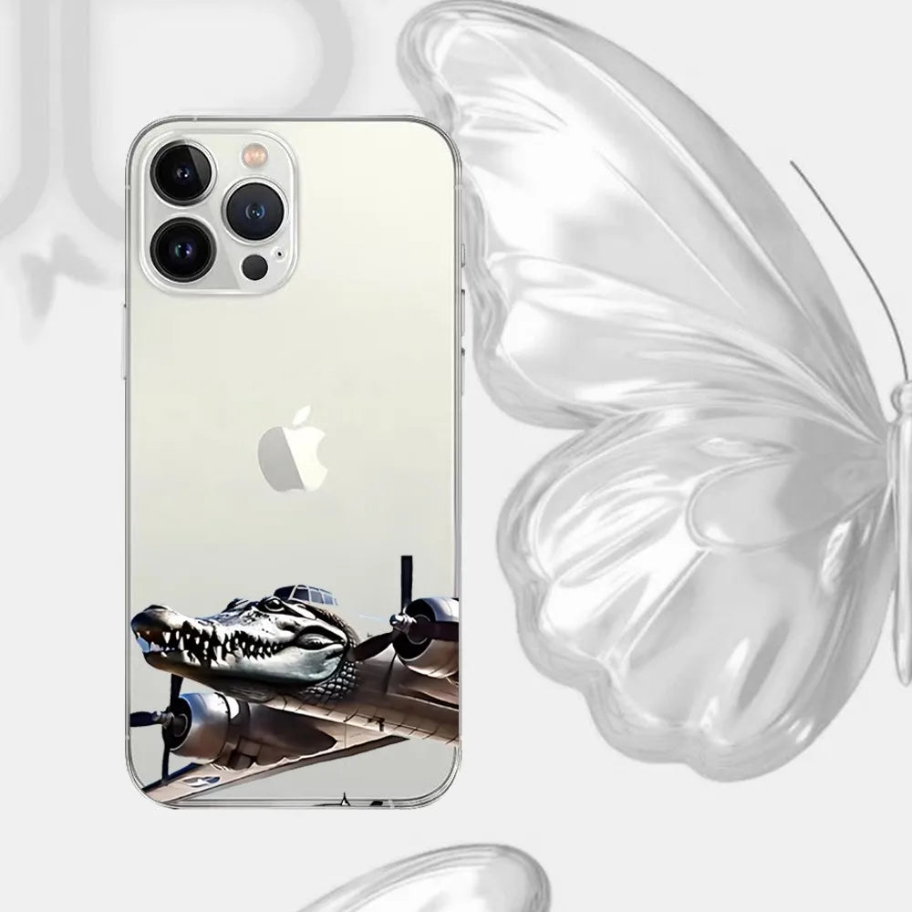 Funny Brainrot Phone Case – Shockproof Silicone Cover for iPhone 17 / 16 / 15 Pro Max