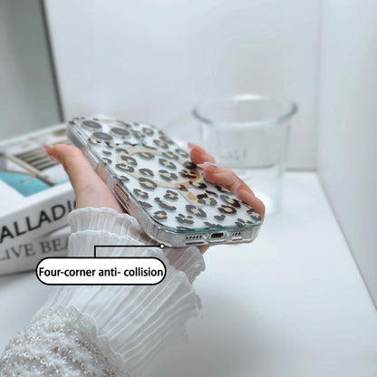 Luxury Leopard Print MagSafe Case – iPhone 17 Pro Max / 17 Air, Waterproof & Shockproof