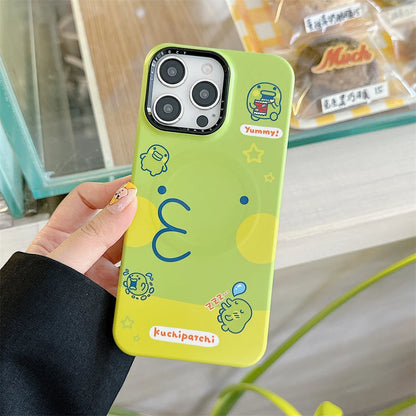 Funny 3D Cartoon MagSafe Stand Case – iPhone 13 / 14 / 15 / 16 Pro / 17 Pro Max