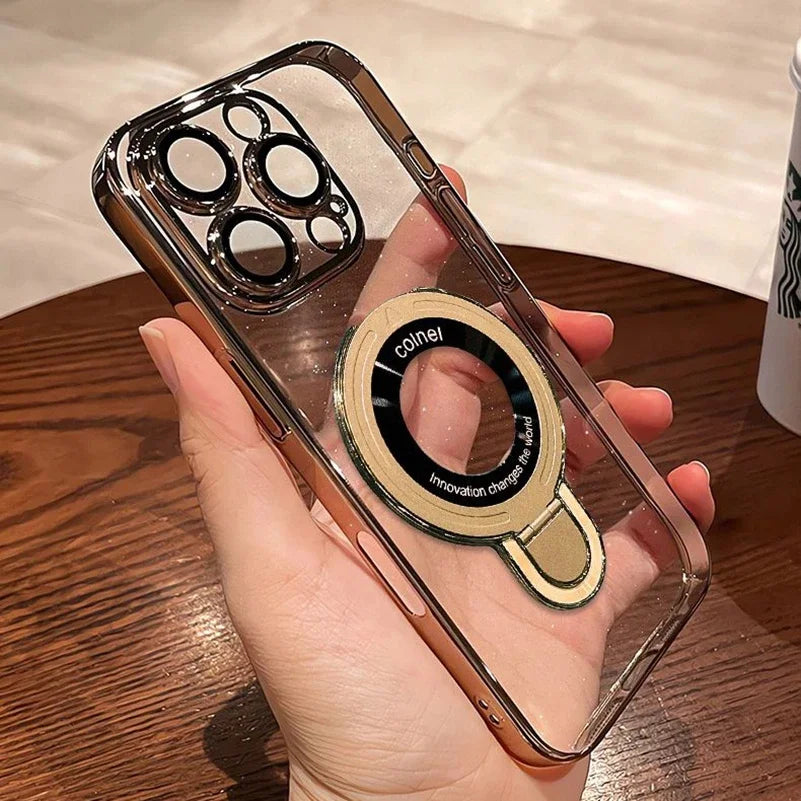 Luxury Glitter MagSafe Bracket Case for iPhone 17/16/15/14 Pro Max