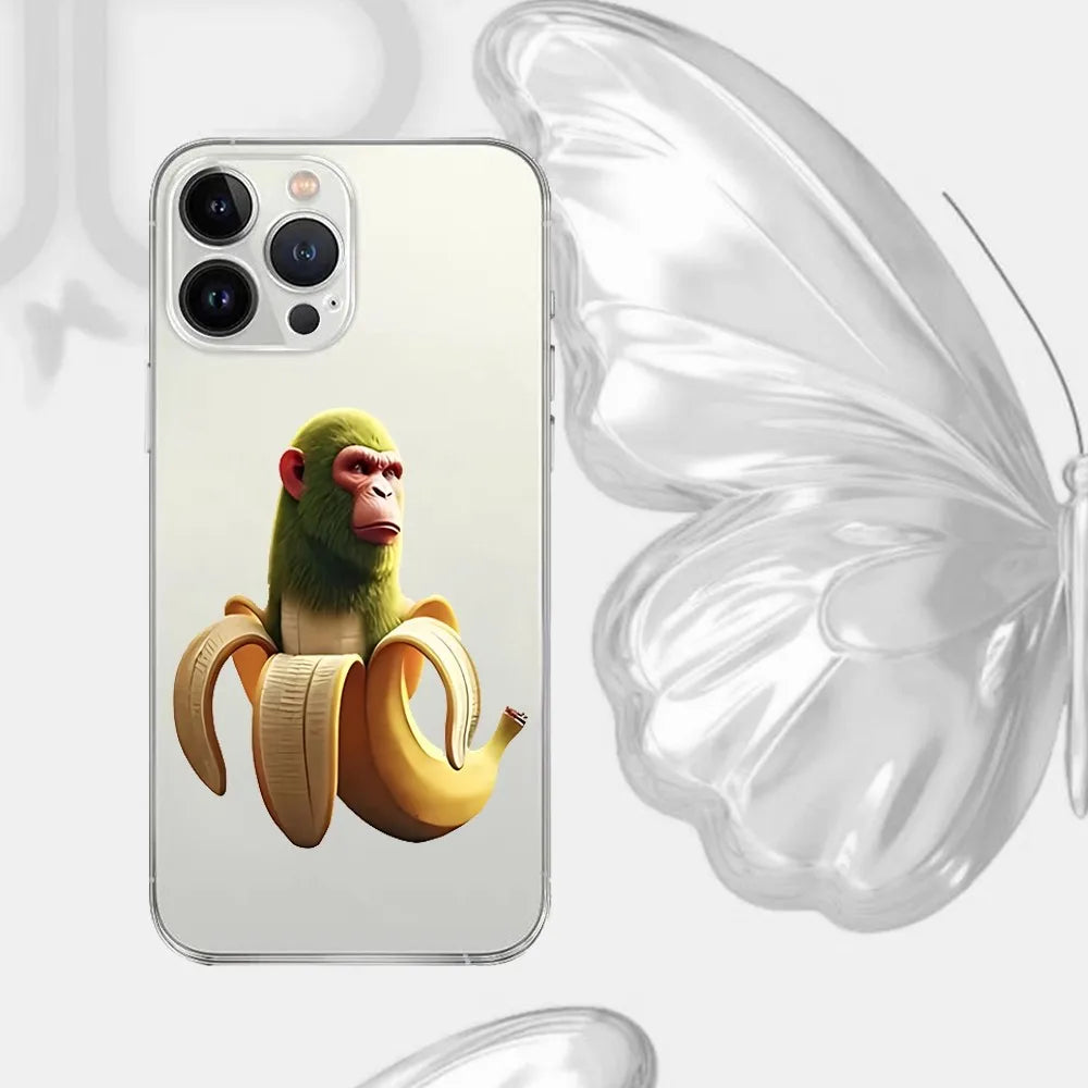 Funny Brainrot Phone Case – Shockproof Silicone Cover for iPhone 17 / 16 / 15 Pro Max