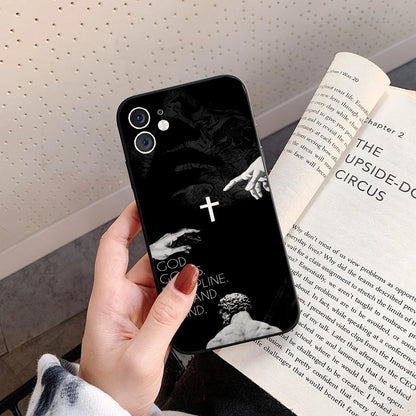 Son of God Jesus Cross Holy Light Phone Case – Shockproof Cover for iPhone 17 / 16 / 15 / 14 Pro Max