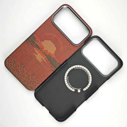 MagSafe Carbon Fiber Case – Slim Aramid Fiber Cover for iPhone 17 Pro Max / 17 Air