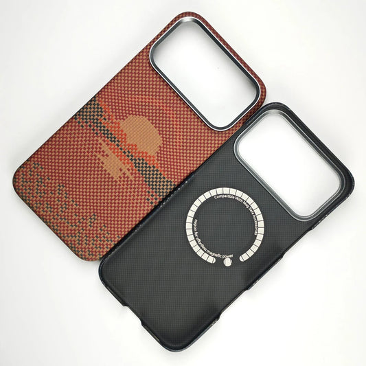 MagSafe Carbon Fiber Case – Slim Aramid Fiber Cover for iPhone 17 Pro Max / 17 Air