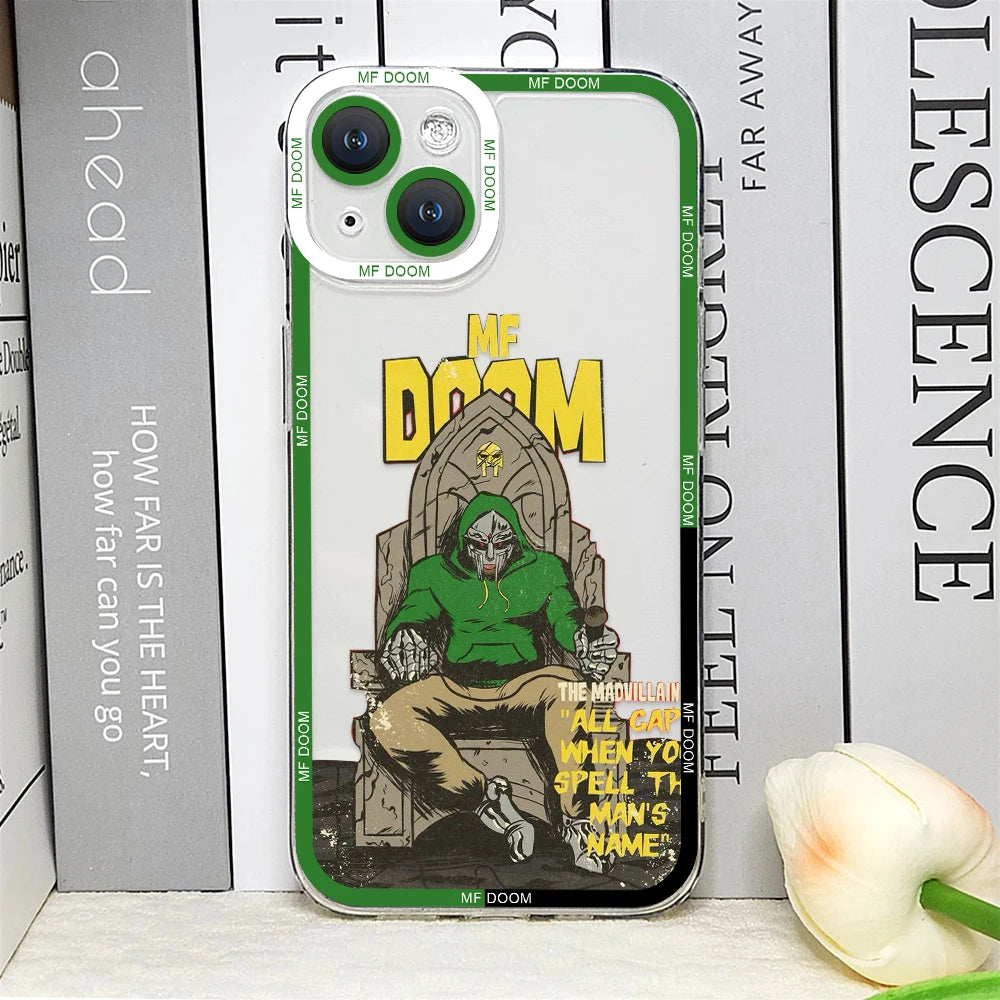 MF DOOM Hot Singer Phone Case – Shockproof Cover for iPhone 16 / 15 / 14 Pro Max / Mini / Plus / 16E