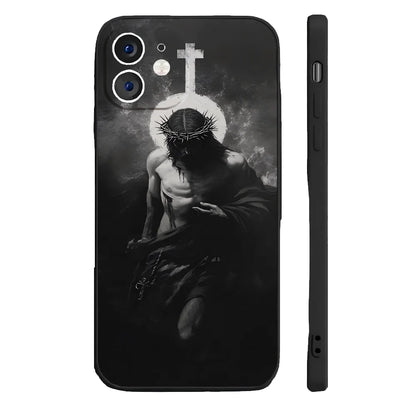 Son of God Jesus Cross Holy Light Phone Case – Shockproof Cover for iPhone 17 / 16 / 15 / 14 Pro Max